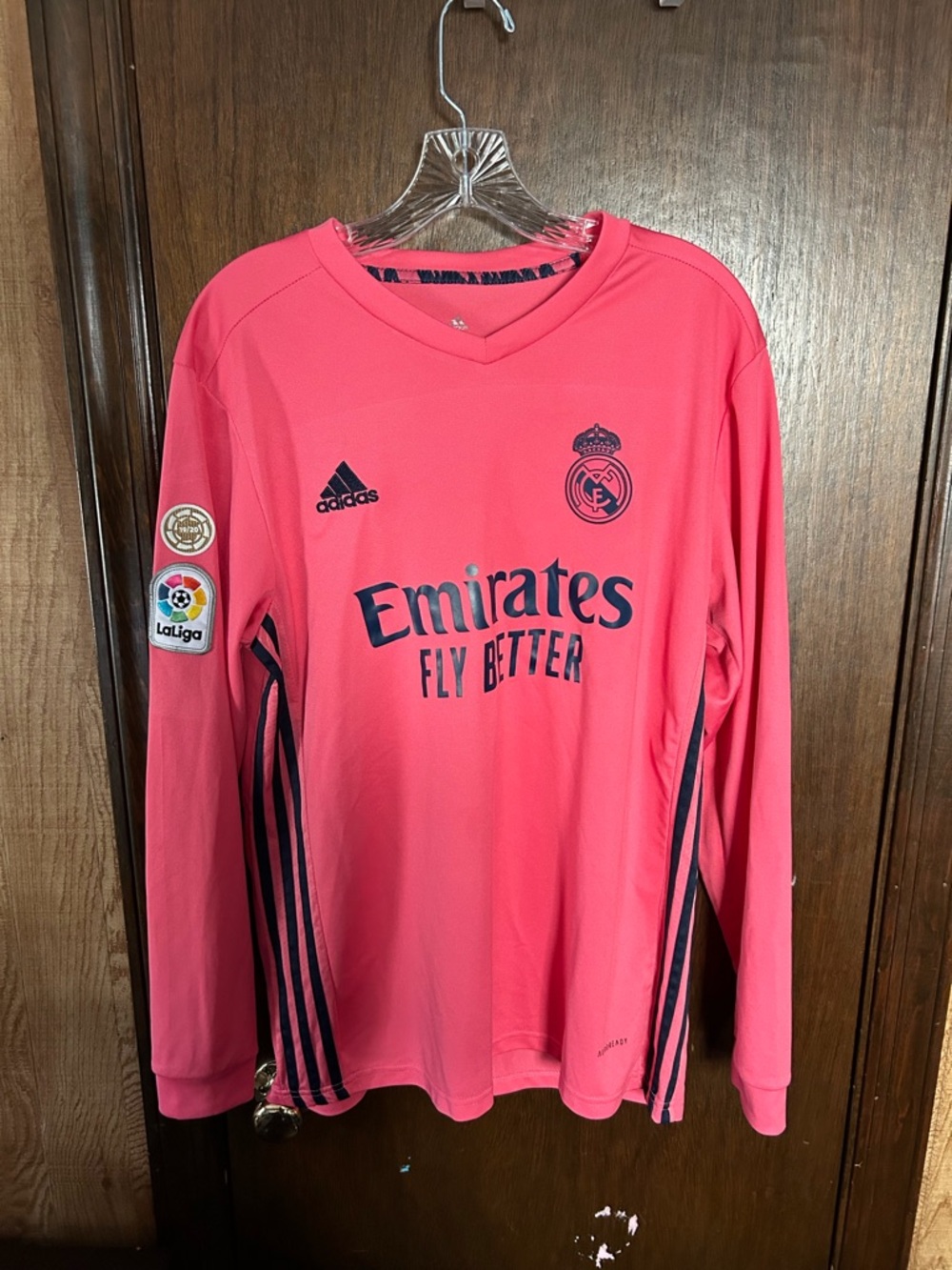 Sergio Ramos Real Madrid Pink Long-Sleeve Jersey